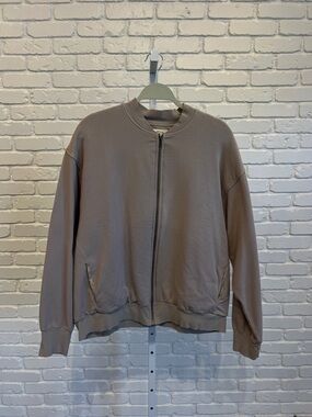 Electric & Rose Women's Bomber Jacket in Taupe - Trent Bomber in Taupe